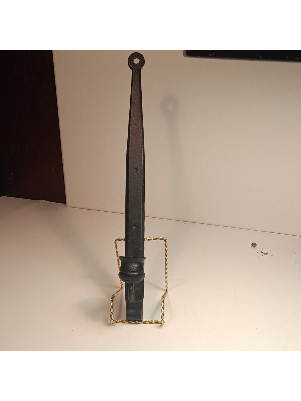 Vintage 14" Wilton H 26 3 Cast Iron Wall Candle Sconce Gothic Black Mint